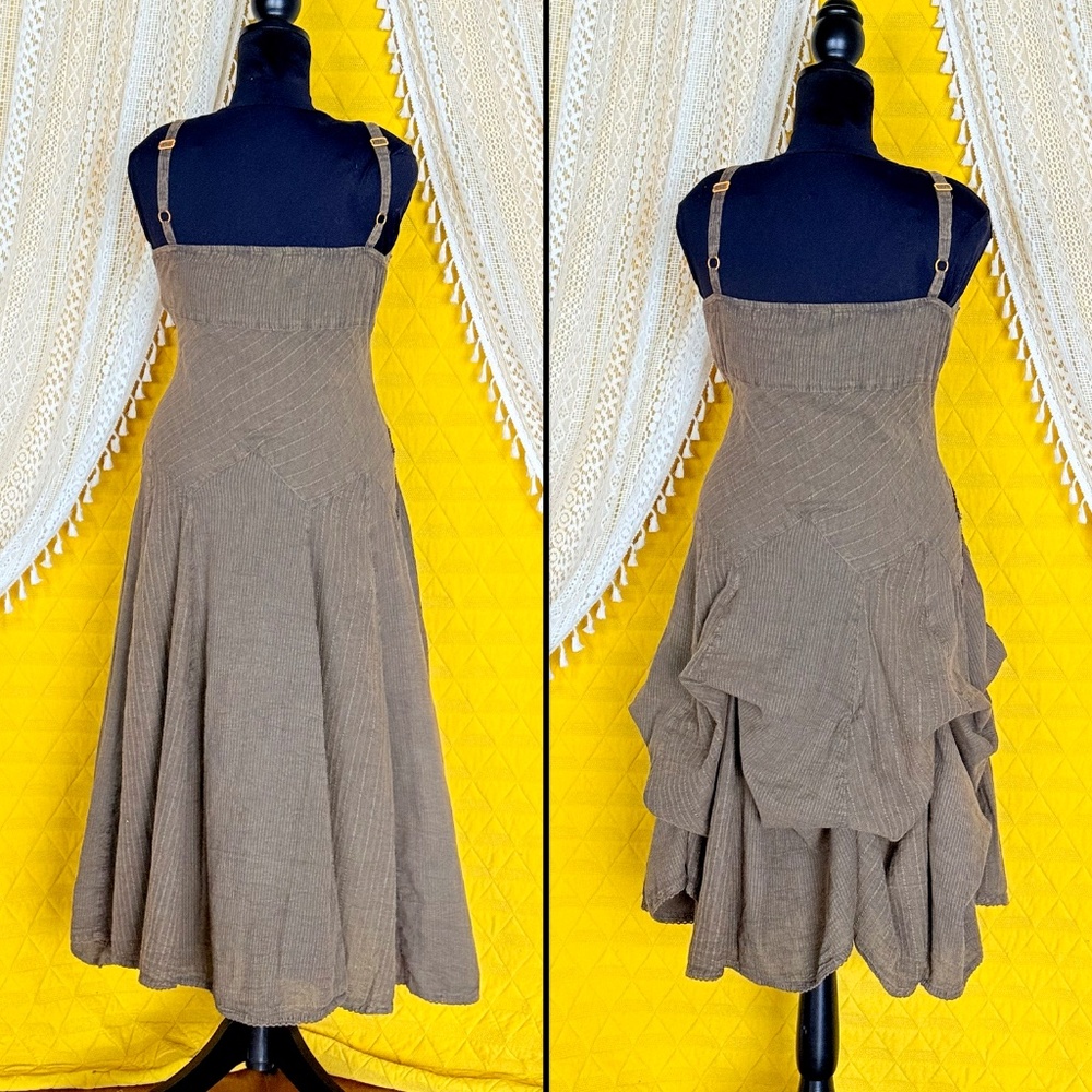 Scully Boho Cottagecore Hippie Western 100% Cotton Flowy Midi Dress Size S - Picture 4 of 16